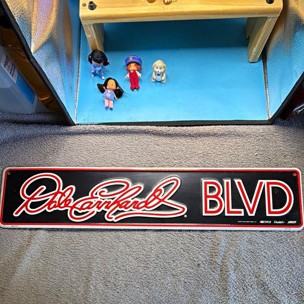 Action Sports Image Dale Earnhardt NASCAR Blvd Street Sign 2001 Black Red White